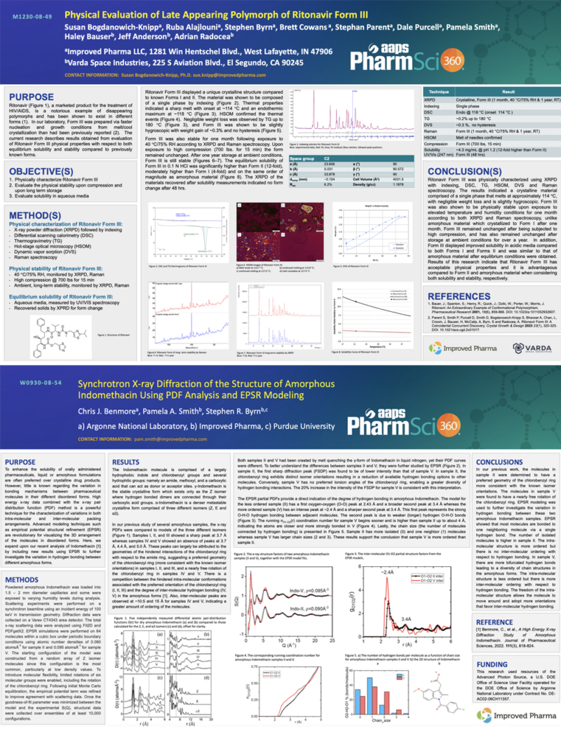 Improved Pharma At Aaps 2023 Pharmsci 360 With Booth #3323, Two Posters 